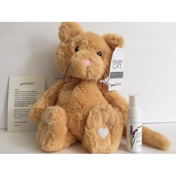 Lavender Life Xander Cat Plush Therapy Microwavable Stuffed Cuddle Toy NWT NEW! - Picture 8 of 8